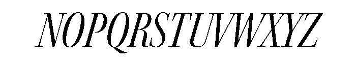 Kepler 3 Display Condensed Italic Font UPPERCASE