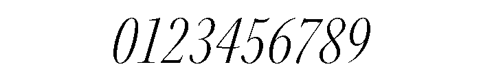 Kepler 3 Display Condensed Light Italic Font OTHER CHARS