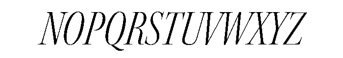 Kepler 3 Display Condensed Light Italic Font UPPERCASE
