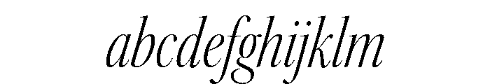 Kepler 3 Display Condensed Light Italic FONT