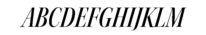 Kepler 3 Display Condensed Medium Italic Font UPPERCASE