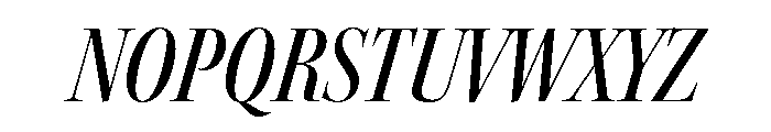 Kepler 3 Display Condensed Medium Italic Font UPPERCASE