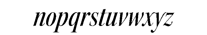 Kepler 3 Display Condensed Medium Italic Font LOWERCASE