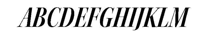Kepler 3 Display Condensed Semibold Italic Font UPPERCASE