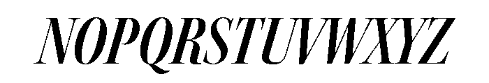 Kepler 3 Display Condensed Semibold Italic Font UPPERCASE