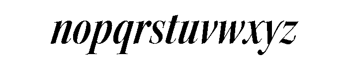 Kepler 3 Display Condensed Semibold Italic Font LOWERCASE
