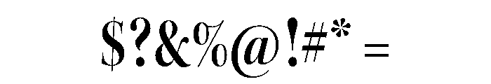 Kepler 3 Display Condensed Semibold Font OTHER CHARS