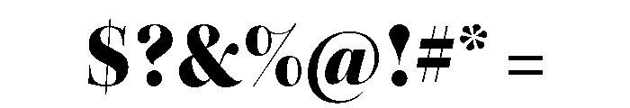 Kepler 3 Display Extra Black Font OTHER CHARS