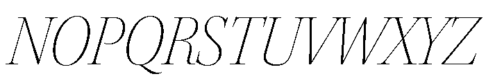 Kepler 3 Display Extra Light Italic Font UPPERCASE