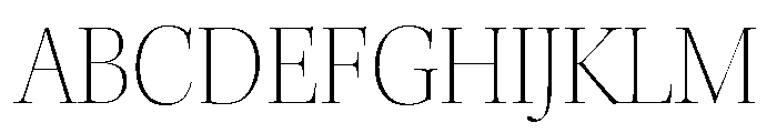 Kepler 3 Display Extra Light Font UPPERCASE