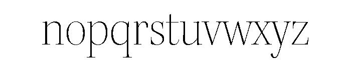 Kepler 3 Display Extra Light Font LOWERCASE