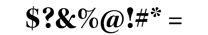 Kepler 3 Subhead Bold Font OTHER CHARS