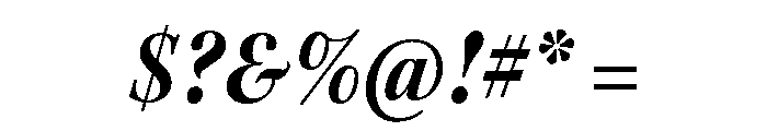 Kepler 3 Subhead Condensed Bold Italic Font OTHER CHARS