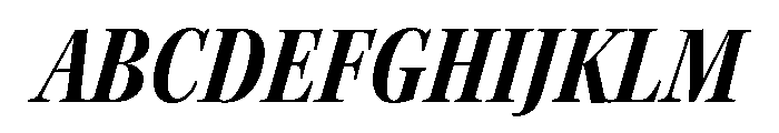 Kepler 3 Subhead Condensed Bold Italic Font UPPERCASE