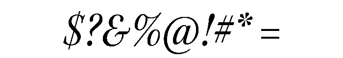 Kepler 3 Subhead Condensed Italic Font OTHER CHARS
