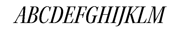 Kepler 3 Subhead Condensed Italic Font UPPERCASE