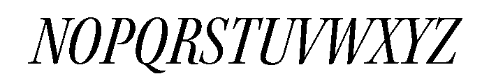 Kepler 3 Subhead Condensed Italic Font UPPERCASE