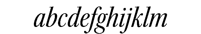 Kepler 3 Subhead Condensed Italic FONT