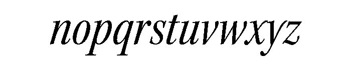 Kepler 3 Subhead Condensed Italic Font LOWERCASE