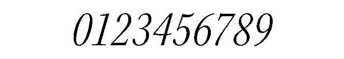 Kepler 3 Subhead Condensed Light Italic Font OTHER CHARS