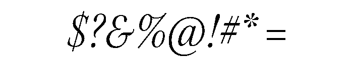 Kepler 3 Subhead Condensed Light Italic Font OTHER CHARS