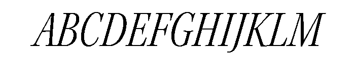 Kepler 3 Subhead Condensed Light Italic Font UPPERCASE