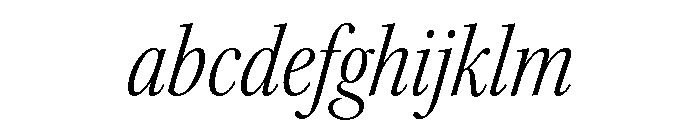 Kepler 3 Subhead Condensed Light Italic FONT