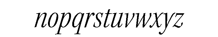 Kepler 3 Subhead Condensed Light Italic Font LOWERCASE