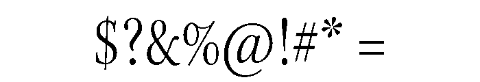 Kepler 3 Subhead Condensed Light Font OTHER CHARS