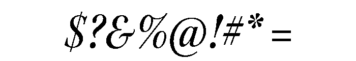 Kepler 3 Subhead Condensed Medium Italic Font OTHER CHARS