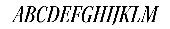 Kepler 3 Subhead Condensed Medium Italic Font UPPERCASE
