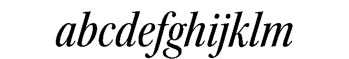 Kepler 3 Subhead Condensed Medium Italic FONT