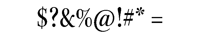 Kepler 3 Subhead Condensed Medium Font OTHER CHARS
