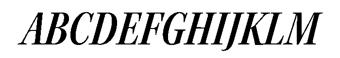 Kepler 3 Subhead Condensed Semibold Italic Font UPPERCASE