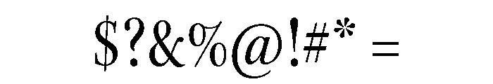 Kepler 3 Subhead Condensed Font OTHER CHARS