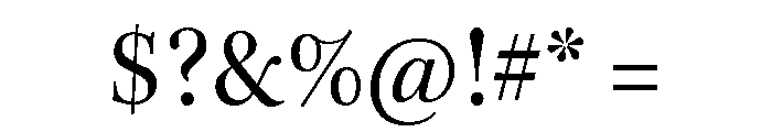 Kepler 3 Subhead Regular Font OTHER CHARS