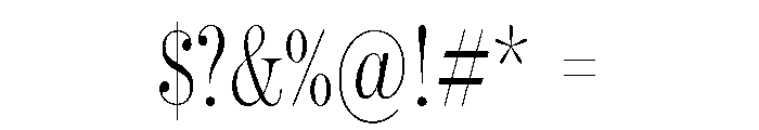 Kepler 3 Variable Light Font OTHER CHARS