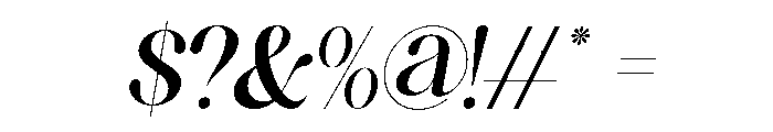 Kealuna Italic Font OTHER CHARS