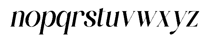 Kealuna Italic Font LOWERCASE