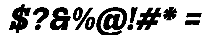 Kelaba Sans Extra Bold Italic Font OTHER CHARS