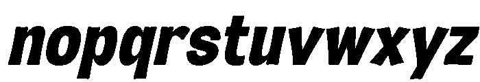 Kelaba Sans Extra Bold Italic Font LOWERCASE
