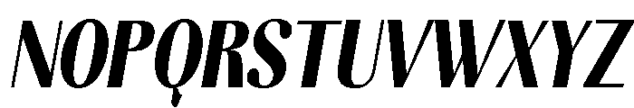 Kelmitha Black Condensed Slant Font UPPERCASE