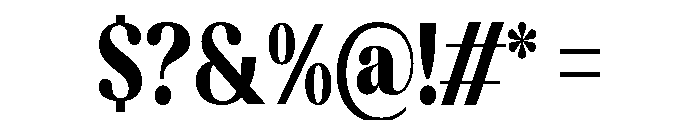 Kelmitha Black Condensed Font OTHER CHARS