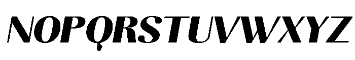 Kelmitha Black Expanded Slant Font UPPERCASE