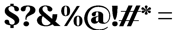 Kelmitha Black Semi Expanded Font OTHER CHARS