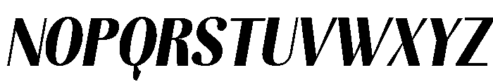 Kelmitha Black SemiCond Slant Font UPPERCASE