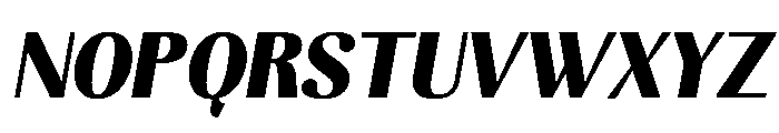Kelmitha Cntr Black Italic Font UPPERCASE