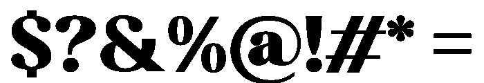 Kelmitha Cntr Black SemExp Font OTHER CHARS