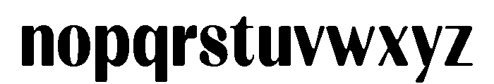 Kelmitha Soft Black Condensed Font LOWERCASE