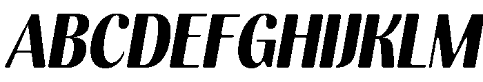Kelmitha Soft Black SemCond Ita Font UPPERCASE